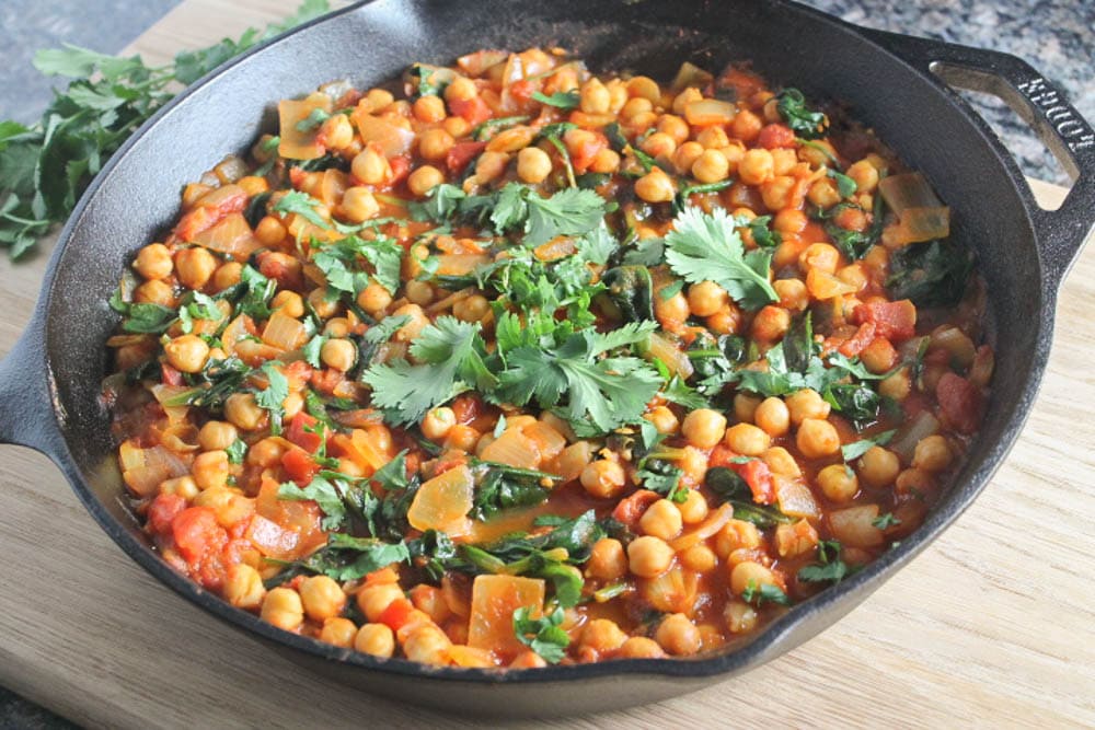 Chickpea and Spinach Curry
