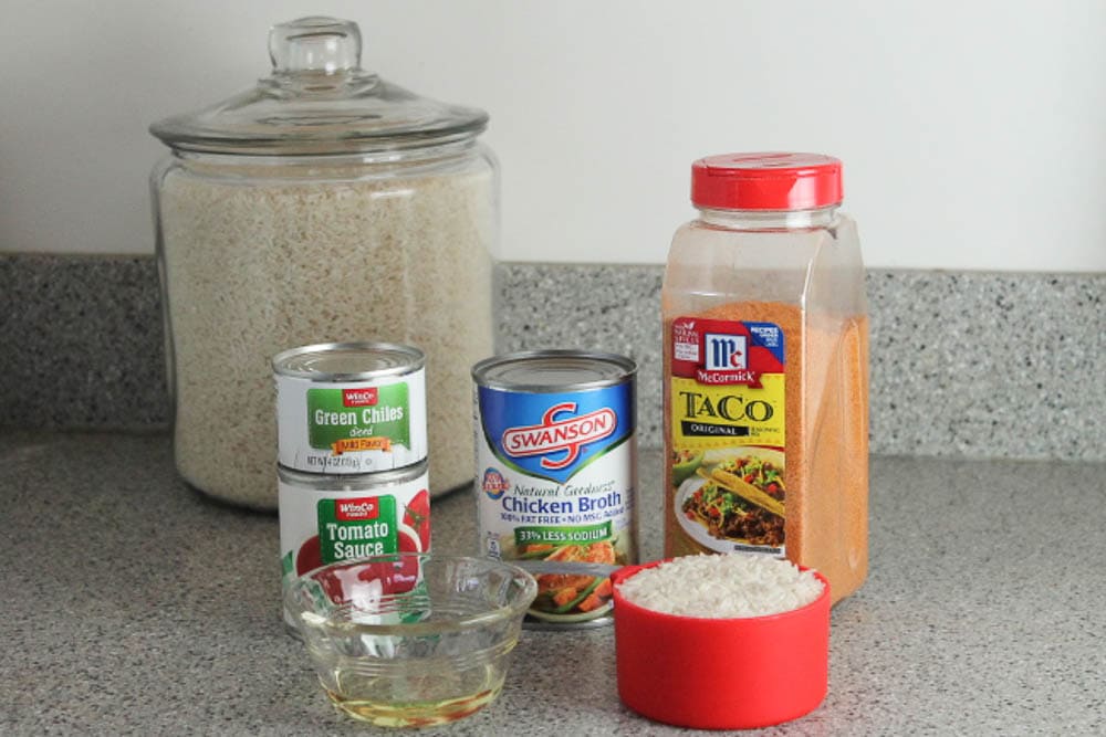Spanish Rice Ingredients