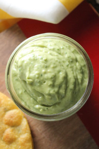 Avocado Lime Sauce in a Jar 