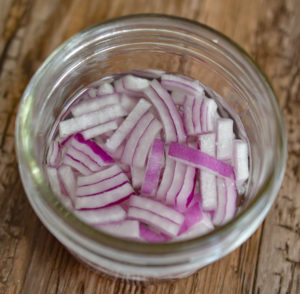Onions in Mason Jar 