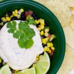 Chipotle Lime Crema in a Plate