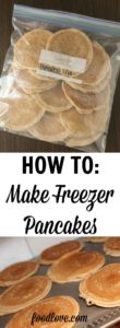 How to make homemade freezer pancakes for a quick and easy weekday breakfast.