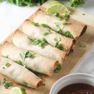 5 Ingredient Chicken and Black Bean Taquitos