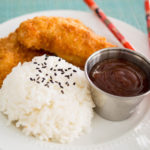 Chicken Katsu (Torikatsu) in a plate