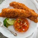 Coconut Tilapia with Chili-Lime Dipping Sauce