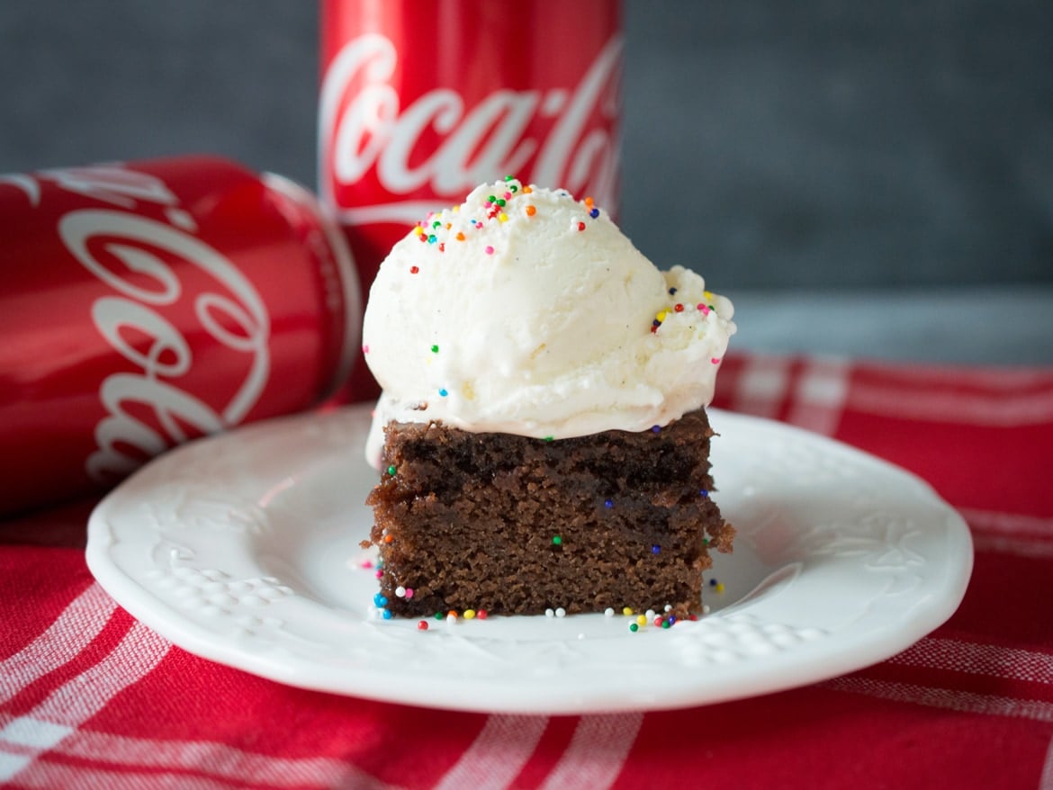 Coca-Cola Cake with Chocolate Fudge