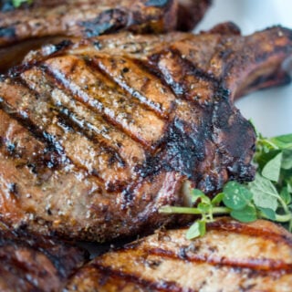 Greek Grilled Pork Chops