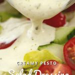 Creamy Pesto Salad Dressing Pinterest 2