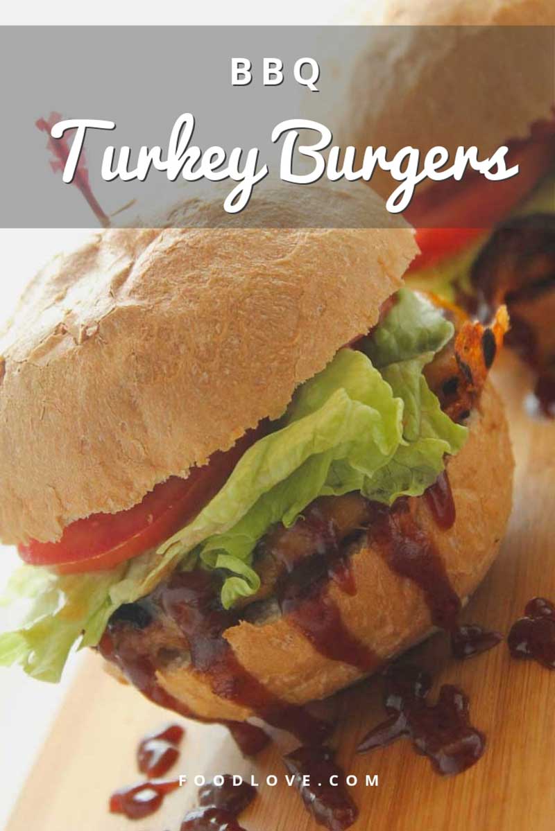 grilled turkey burgers with barbecue sauce