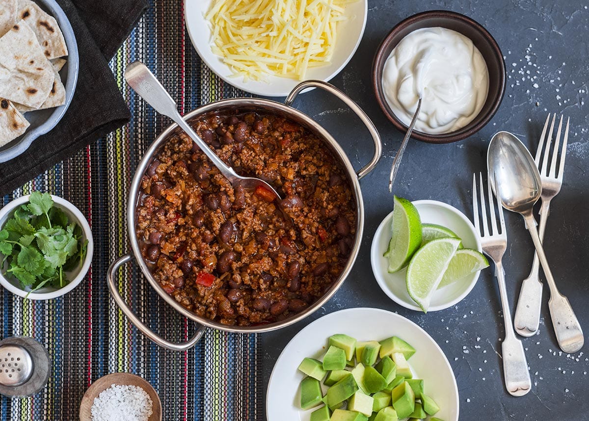 Instant Pot Beef Chili with Bacon and Jalapeño