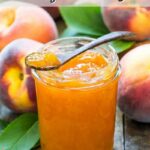 Low Sugar Peach Jam Pinterest