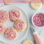 Amish Sugar Cookies with Strawberry Cream Cheese Frosting Pinterest 4