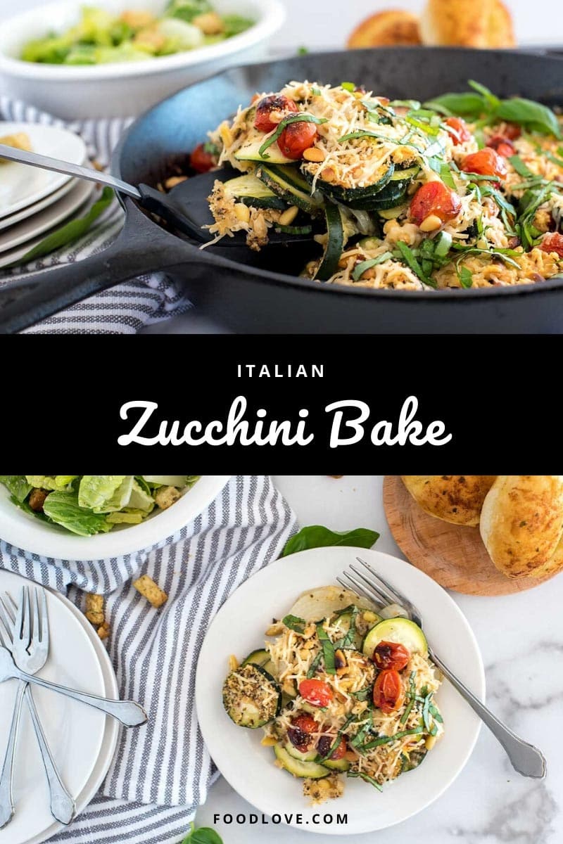 Healthy Zucchini Bake Recipe with Tomatoes and Parmesan | Italian Style ...