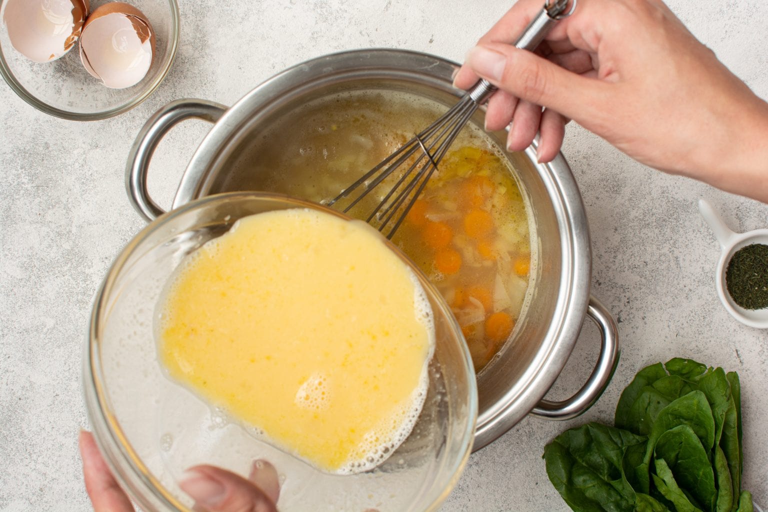 Lemon Chicken Orzo Soup - Rotisserie Chicken & Eggs | FoodLove.com