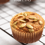 Pinterest button for almond flour banana muffins